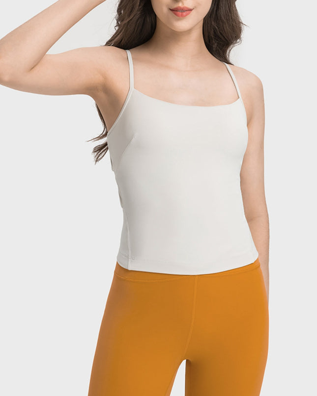 Crisscross Cutout Sports Cami