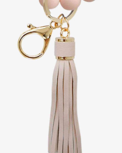 LOVE Beaded Keychain with Tassel