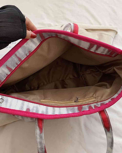 Printed PU Leather Tote Bag