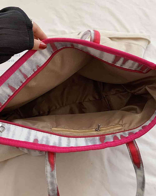 Printed PU Leather Tote Bag