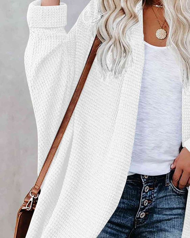 Open Front Long Sleeve Cardigan