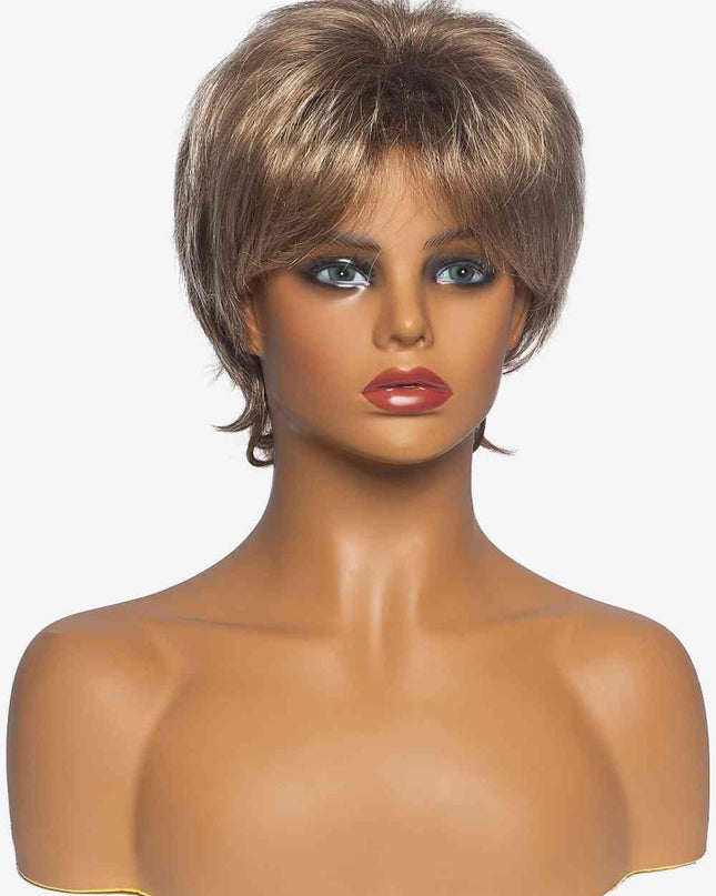 Synthetic Short Layered Wigs in Blonde 3''