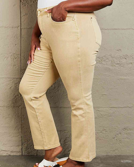 Judy Blue Cailin Full Size Mid Rise Garment Dyed Bootcut Jeans