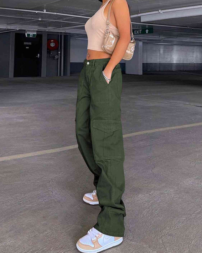 Straight Jeans with Pockets