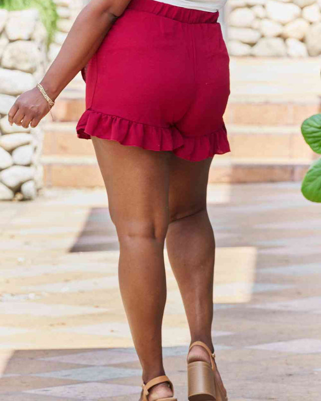 GeeGee Remember Me Plus Size Ruffled Hem Skort