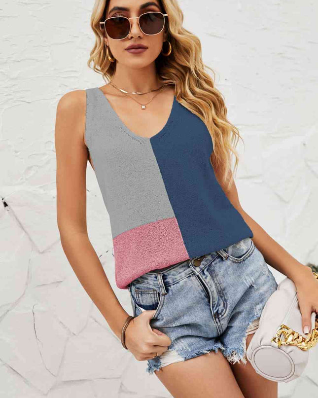 Color Block Knit Tank