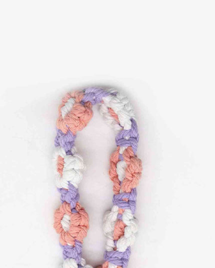 Assorted 4-Piece Macrame Flower Keychain