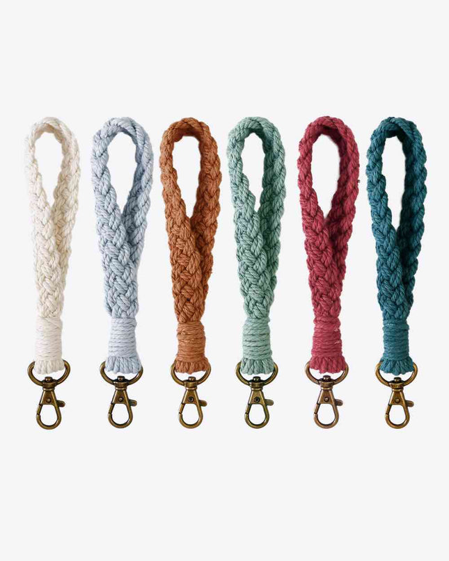 Random 6-Pack Braided Key Chain