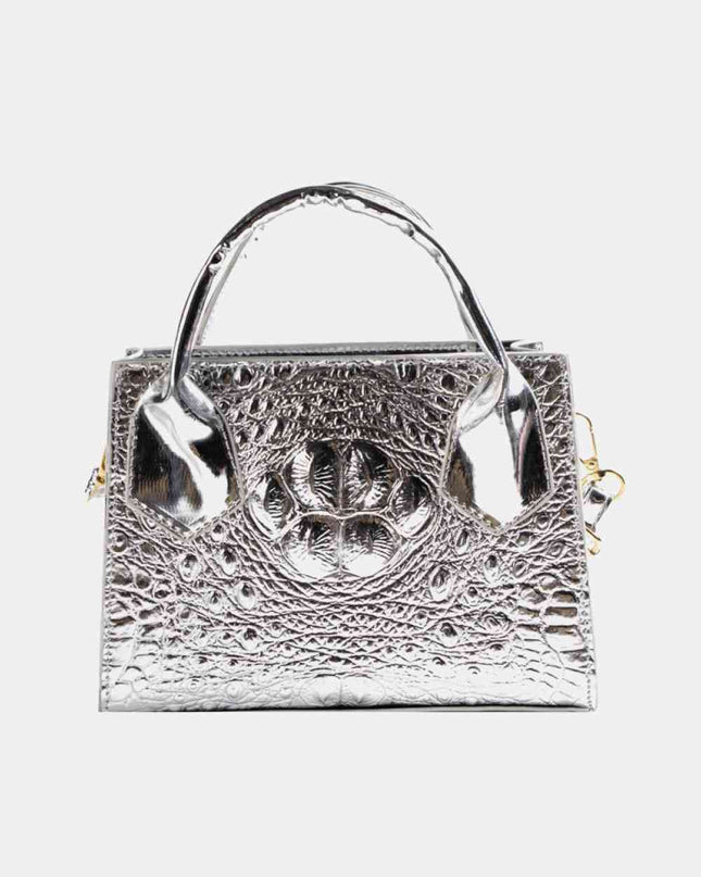 Textured PU Leather Crossbody Bag