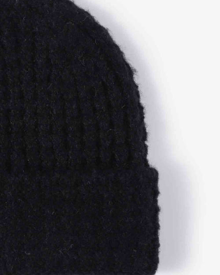 Waffle-Knit Cuff Beanie