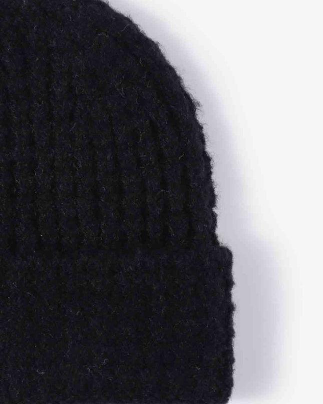 Waffle-Knit Cuff Beanie
