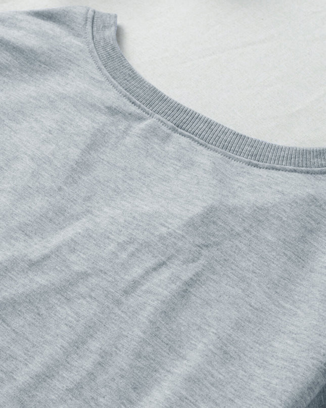 Button Detail Curved Hem Top
