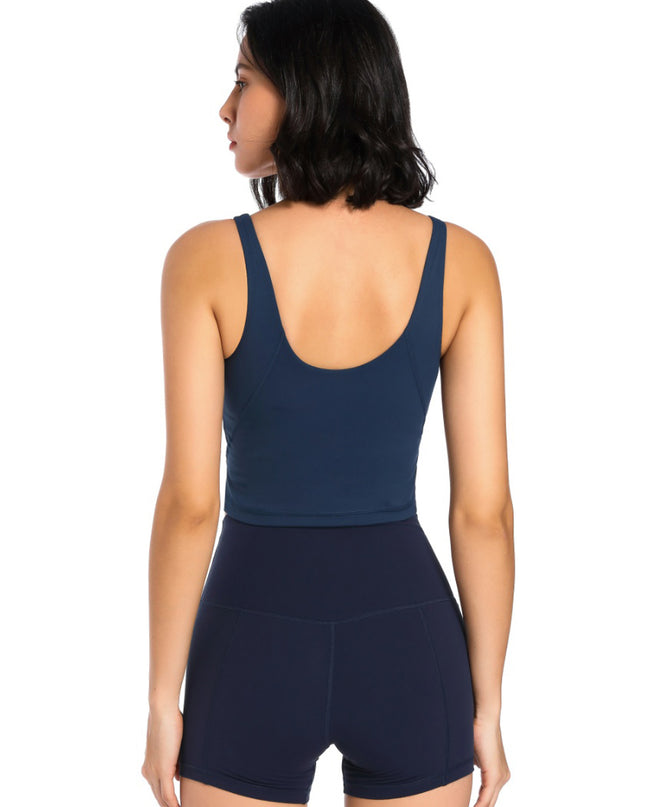 Scoop Neck Wide Strap Active Tank