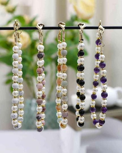 Natural Stone Beads Key Chain