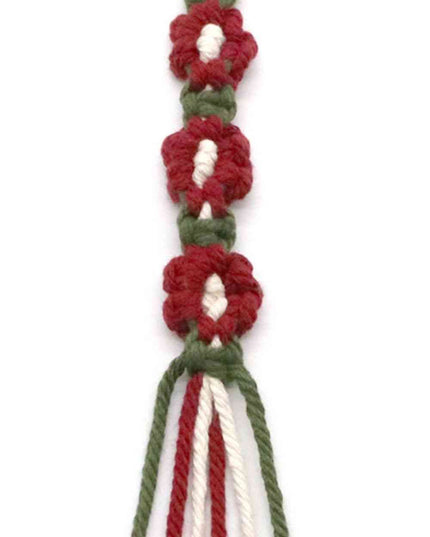 Assorted 4-Pack Hand-Woven Flower Keychain
