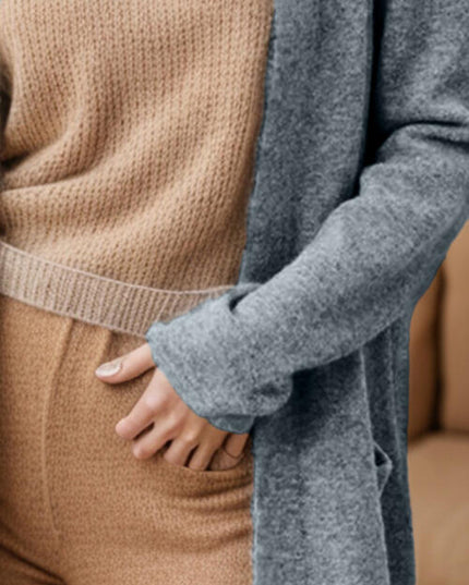 Open Front Long Sleeve Cardigan