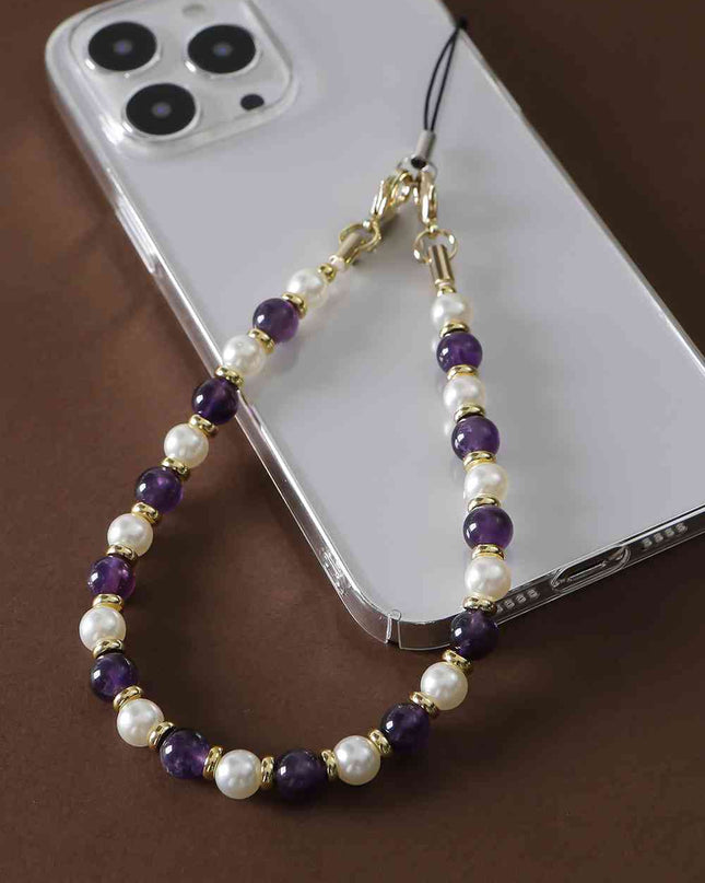 Natural Stone Beads Key Chain