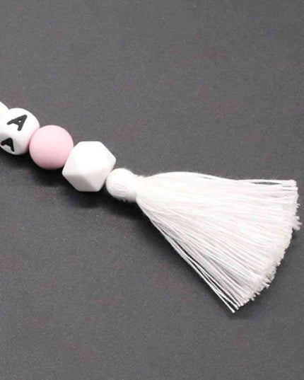 Assorted 2-Pack Mama Beaded Tassel Keychain