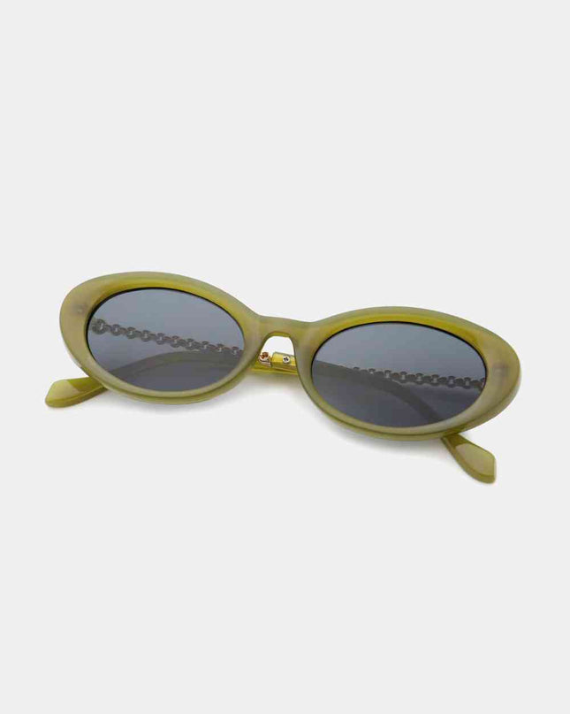 Polycarbonate Frame Cat-Eye Sunglasses