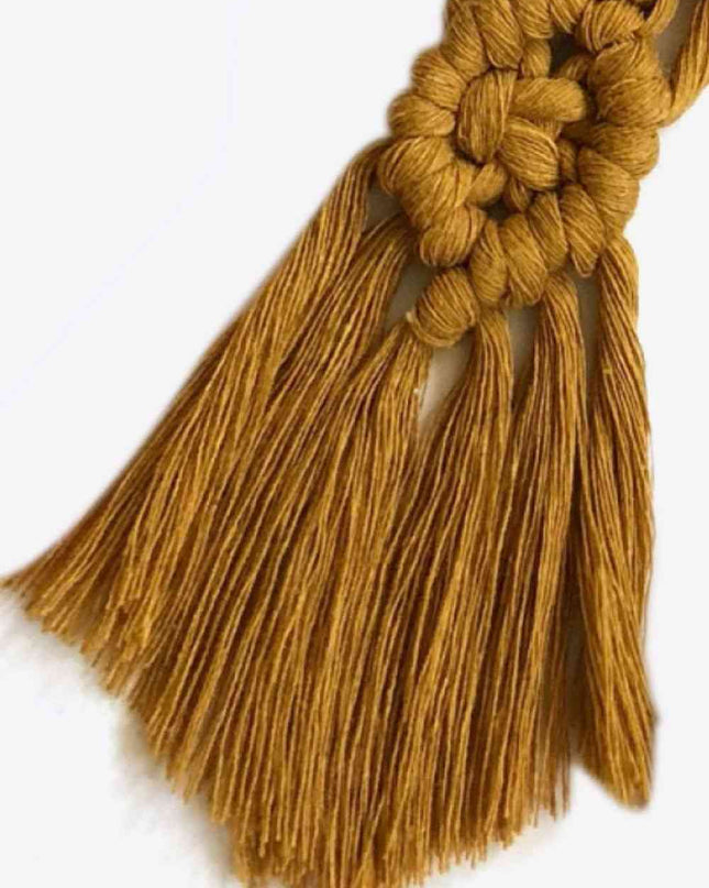 Assorted 4-Pack Macrame Fringe Keychain