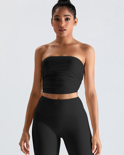 Ribbed Active Bandeau Top