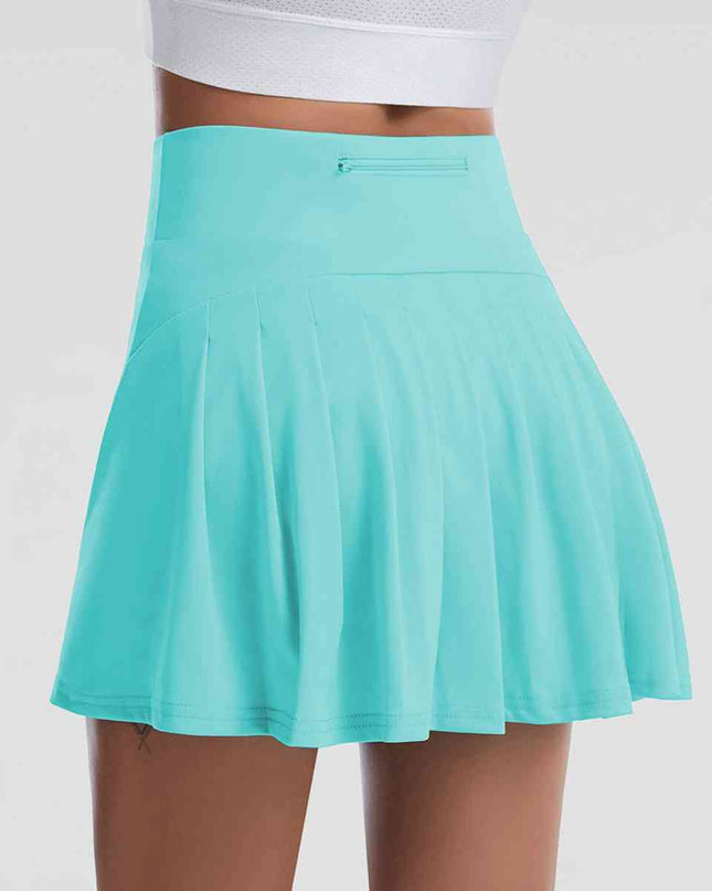 Wide Waistband Sports Skort