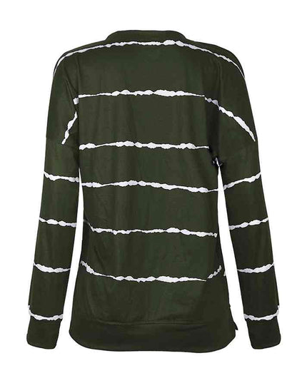 Striped Round Neck T-Shirt