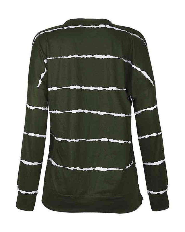 Striped Round Neck T-Shirt