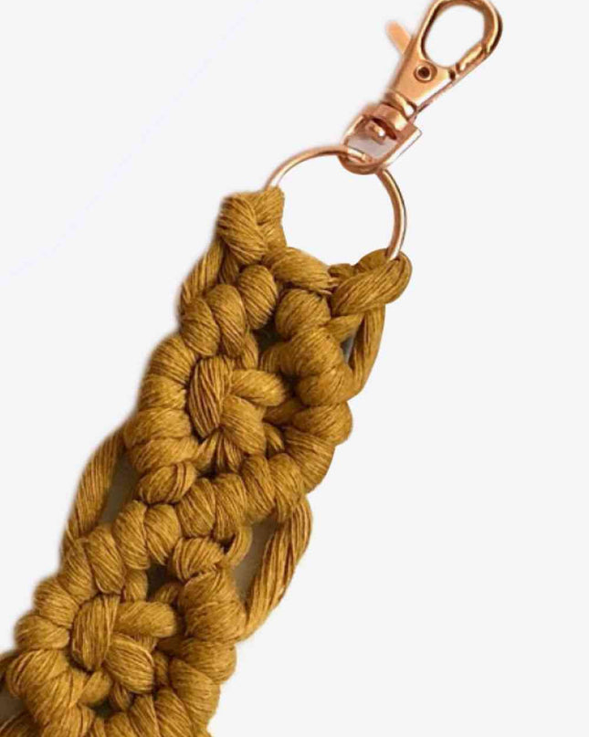 Assorted 4-Pack Macrame Fringe Keychain