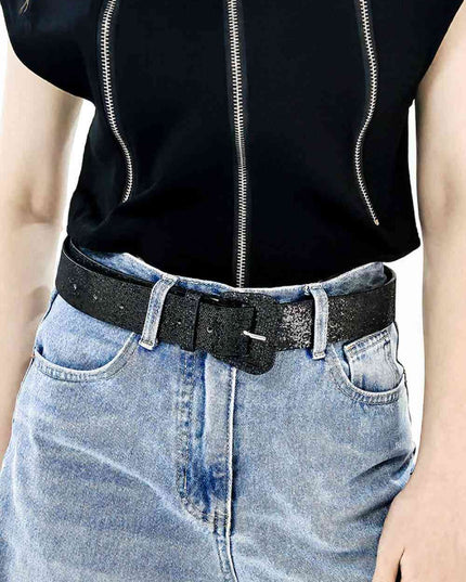 Glitter PU Leather Belt