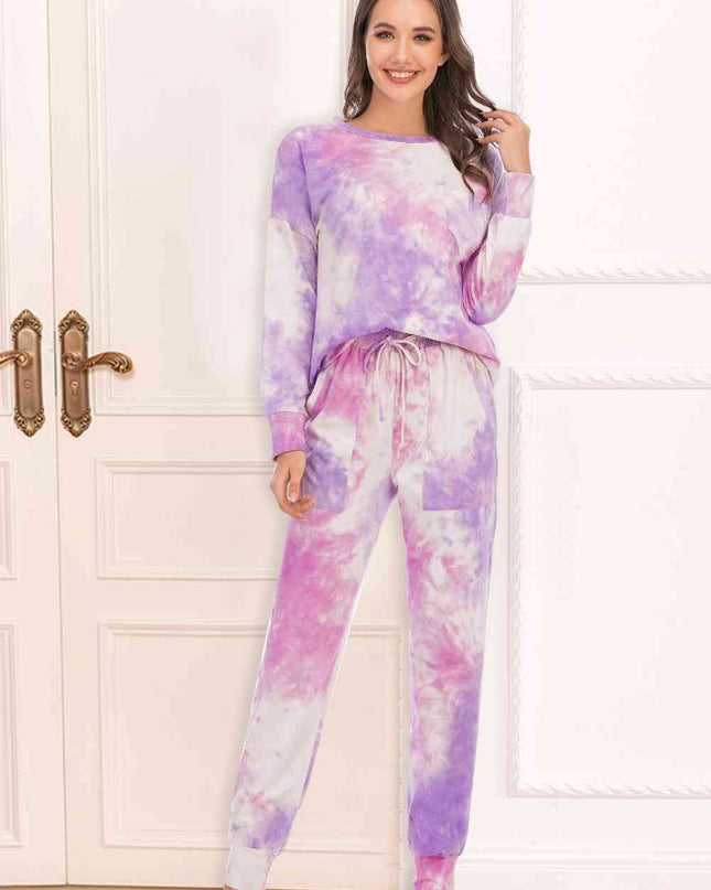 Tie-Dye Top and Pants Lounge Set
