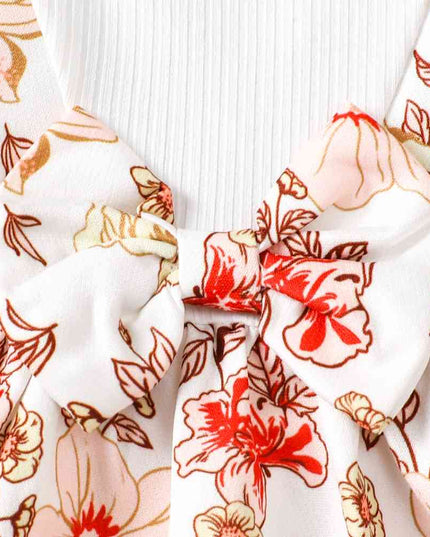 Floral Bow Detail Dress