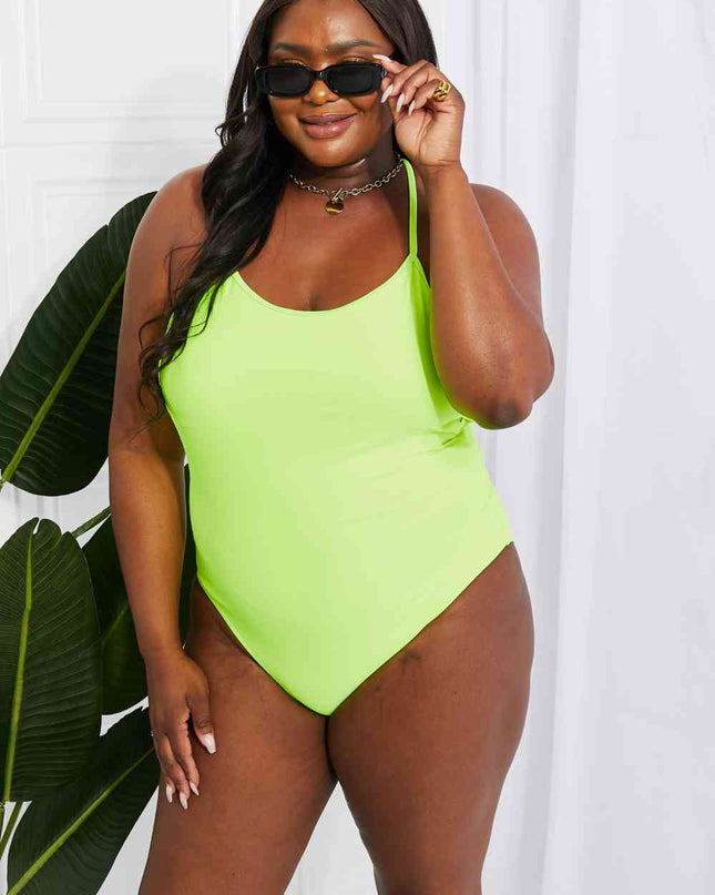Marina West Swim High Tide One-Piece in Lemon-Lime