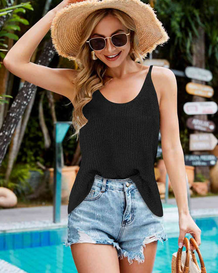 Scoop Neck Rib-Knit Cami