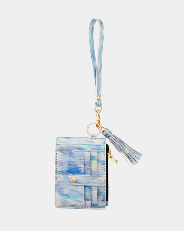 Printed Tassel Keychain with Wallet