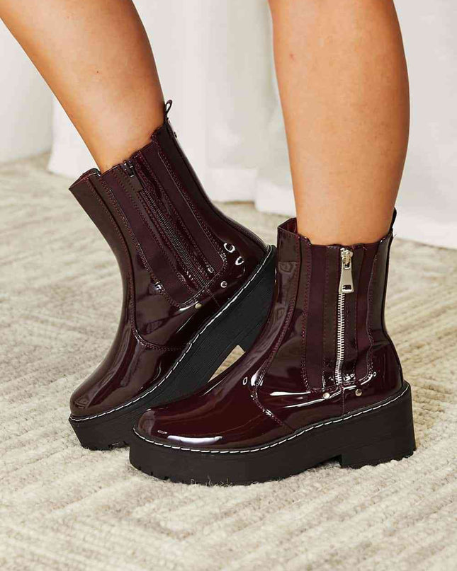 Forever Link Side Zip Platform Boots