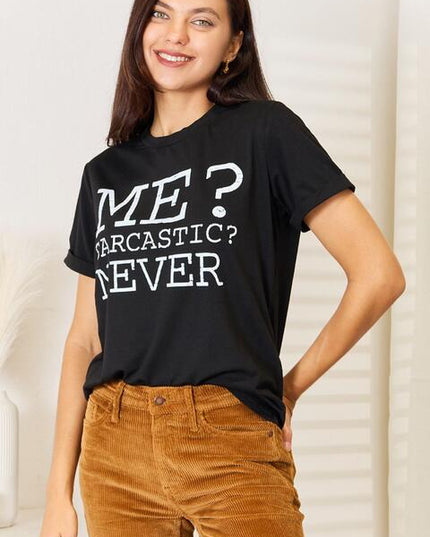 Simply Love Letter Graphic Round Neck T-Shirt