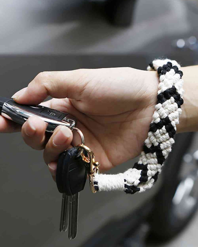 Macrame Wristlet Key Chain