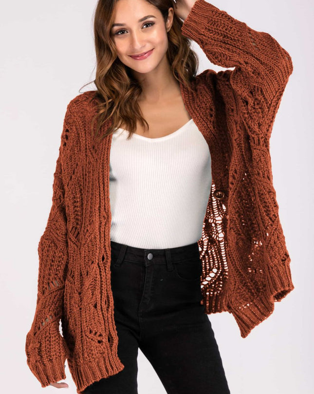 Button Down Longline Cardigan