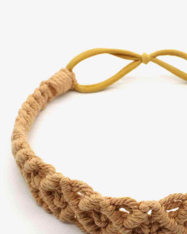 Assorted 2-Pack Macrame Flexible Headband