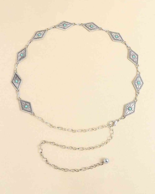 Vintage Turquoise Alloy Belt