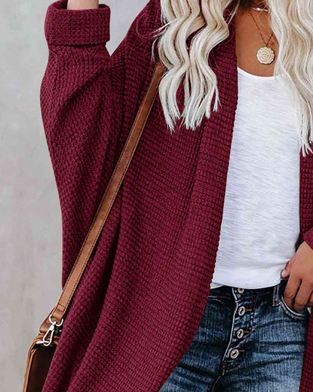 Open Front Long Sleeve Cardigan