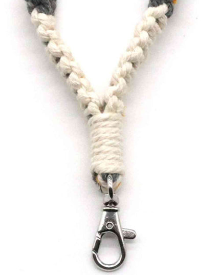 Assorted 4-Pack Hand-Woven Flower Macrame Wristlet Keychain