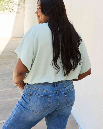 HEYSON On The Daily Full Size Surplice Bodysuit