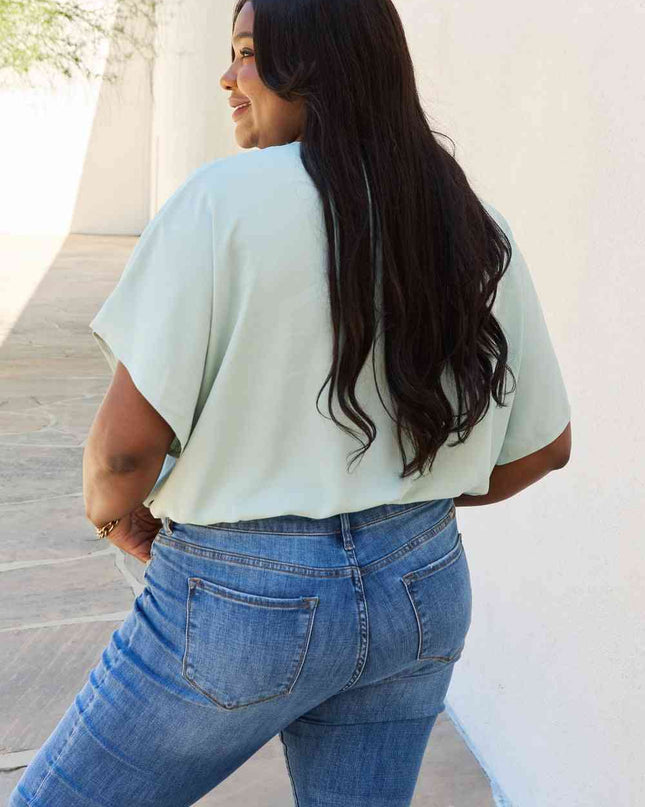 HEYSON On The Daily Full Size Surplice Bodysuit