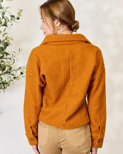 Culture Code Full Size Half Button Turtleneck Sweatshirt