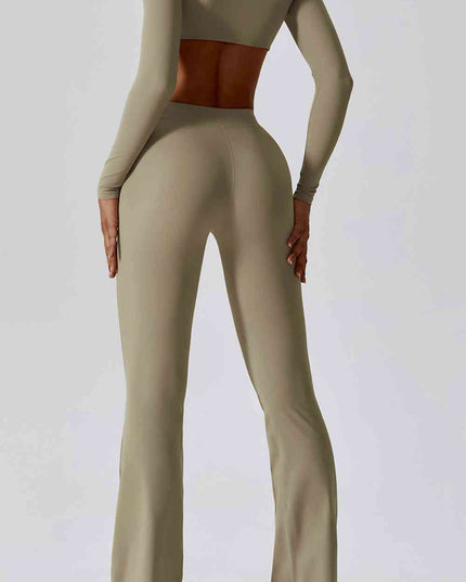 Slim Fit High Waist Long Sports Pants