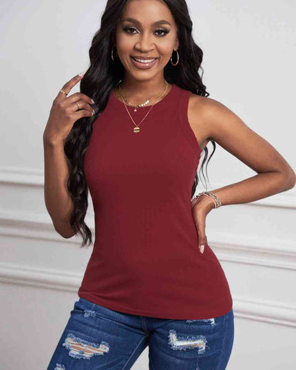 Round Neck Sleeveless Tank