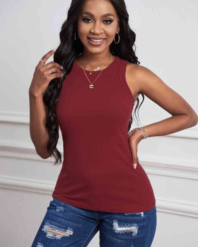 Round Neck Sleeveless Tank