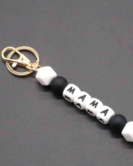 Assorted 2-Pack Mama Beaded Tassel Keychain